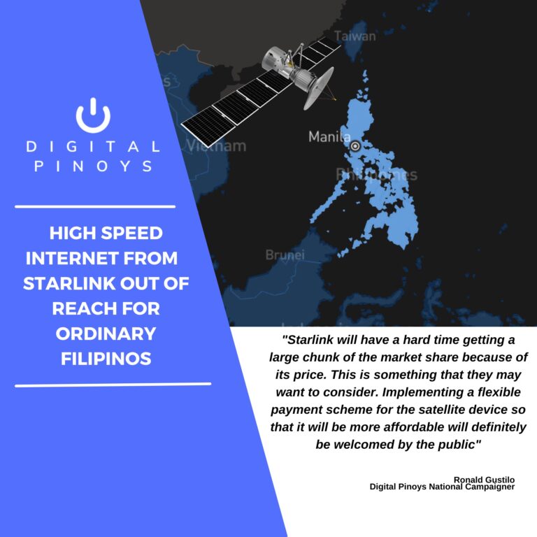Read more about the article <strong>High speed internet from Starlink out of reach for ordinary Filipinos</strong>