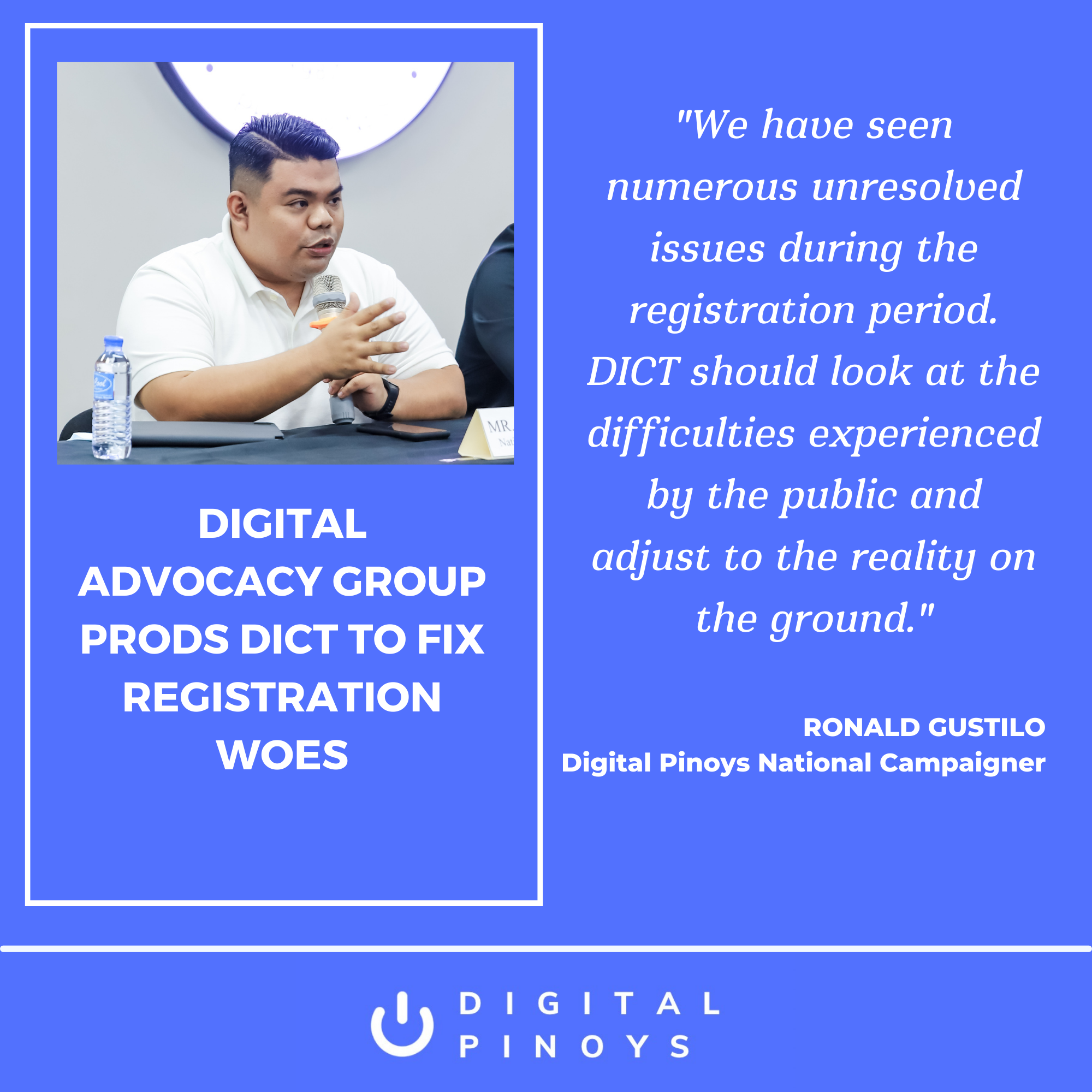 You are currently viewing <strong>Digital advocacy group prods DICT to fix registration woes</strong>