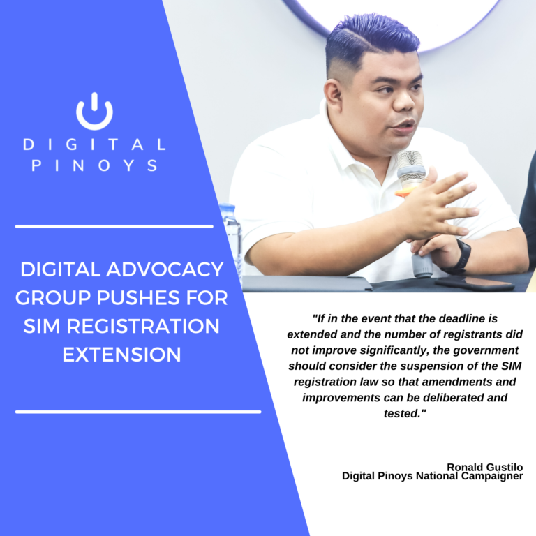 Read more about the article <strong>Digital advocacy group pushes for SIM registration extension</strong>