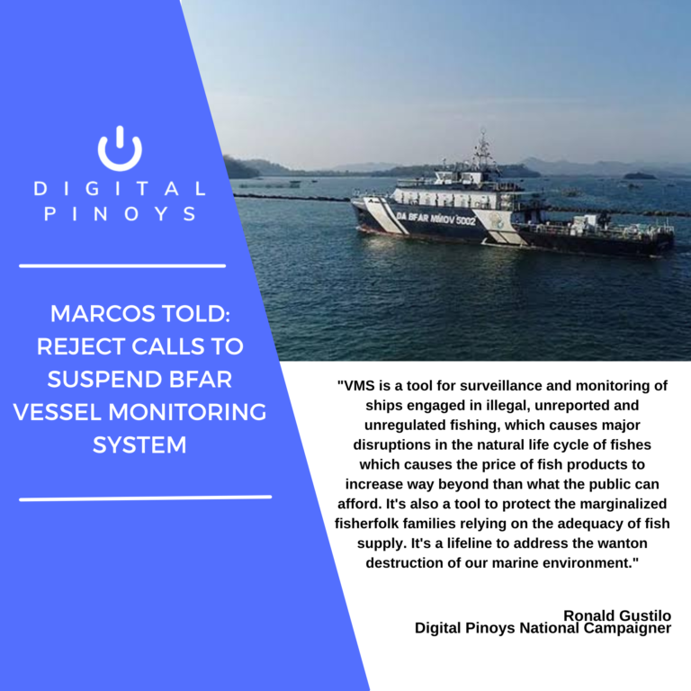 Read more about the article Marcos told: Reject calls to suspend BFAR vessel monitoring system