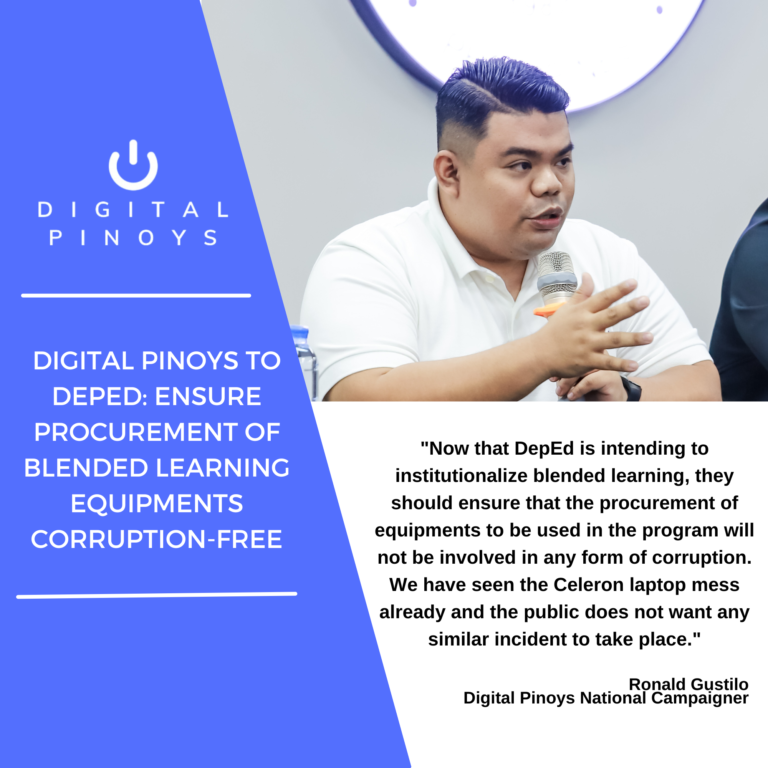 Read more about the article Group to DepEd: Ensure procurement of blended learning equipments corruption-free