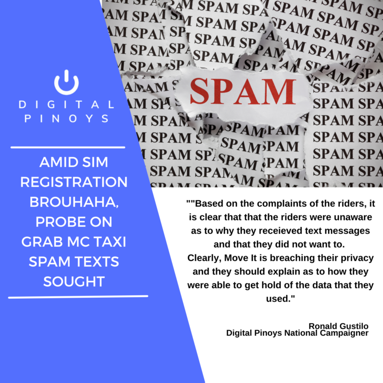 Read more about the article Amid SIM registration brouhaha, probe on Grab MC taxi spam texts sought