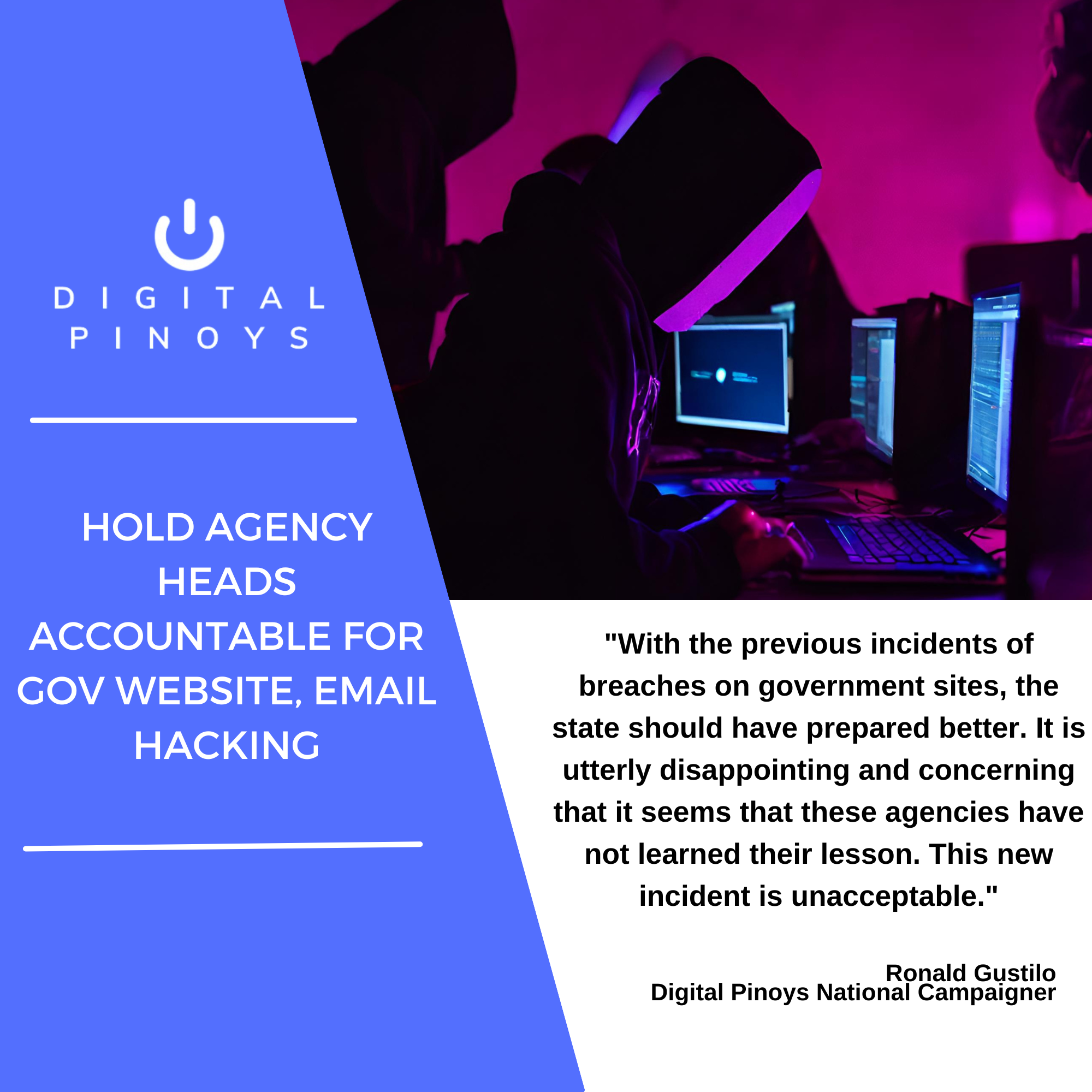 Read more about the article Hold agency heads accountable for Gov website, email hacking