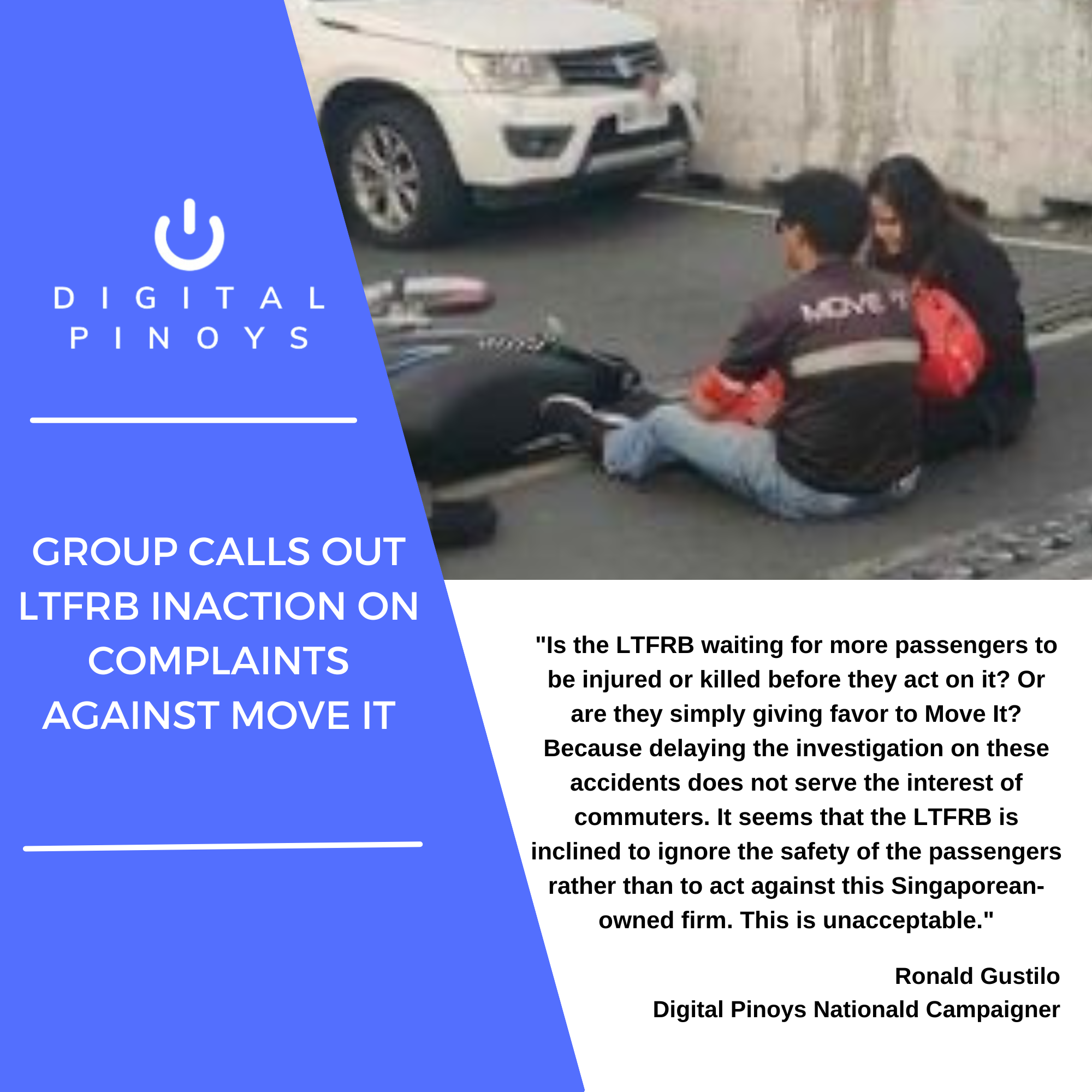 Read more about the article Group calls out LTFRB inaction on complaints against Move It