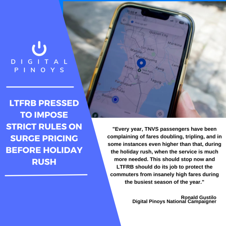 Read more about the article LTFRB pressed to impose strict rules on surge pricing before holiday rush